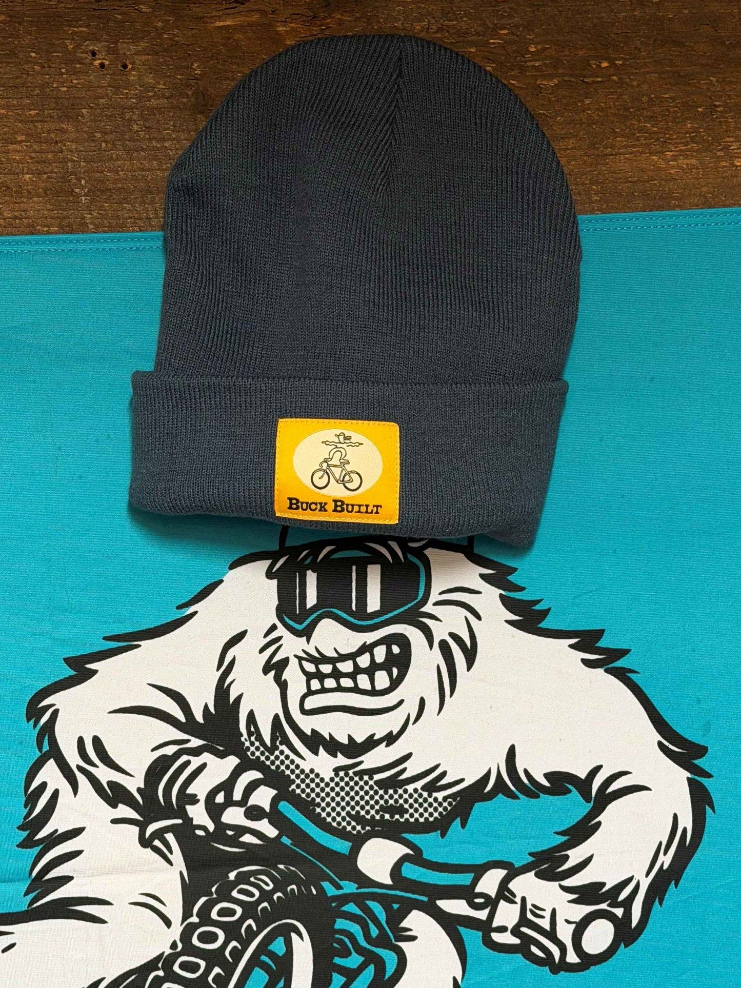 Hat, Cuff Beanie, Petrol Blue, High Noon Logo